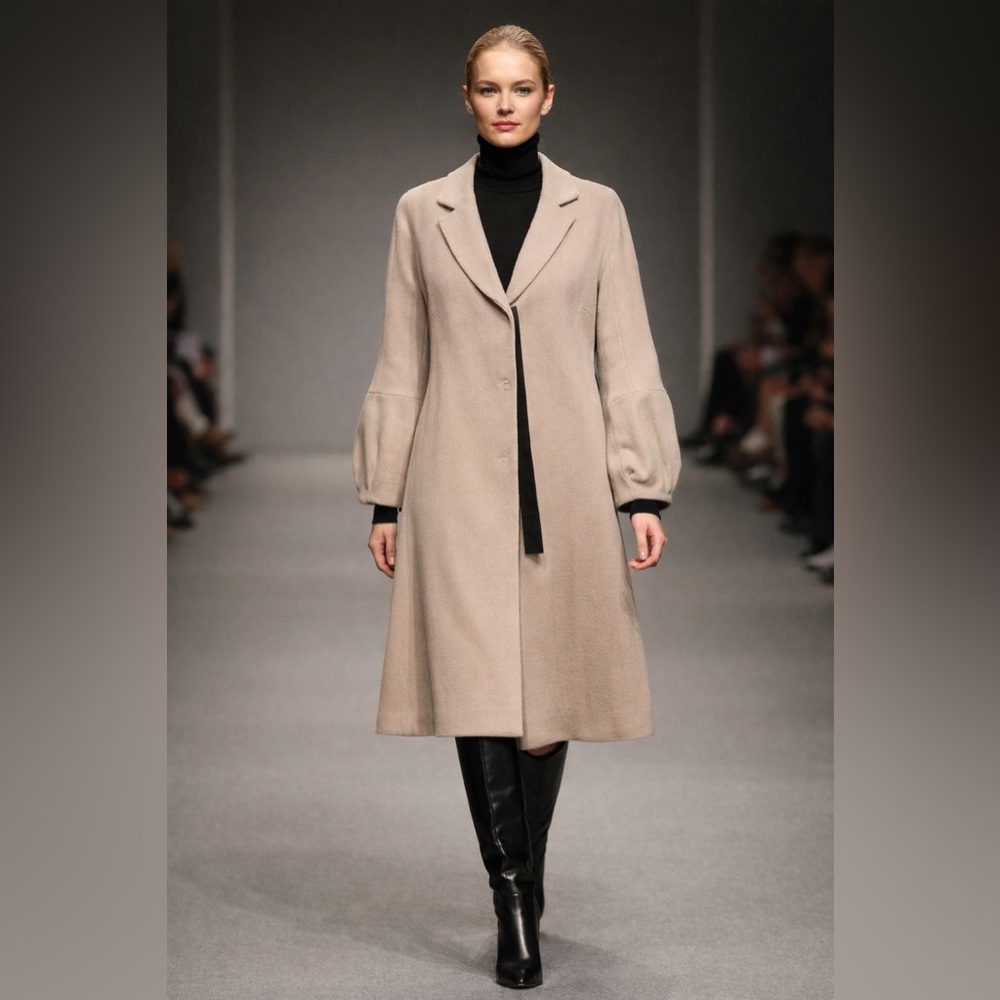 LIDA BADAY | Jacquard Tweed Overcoat - sz 10